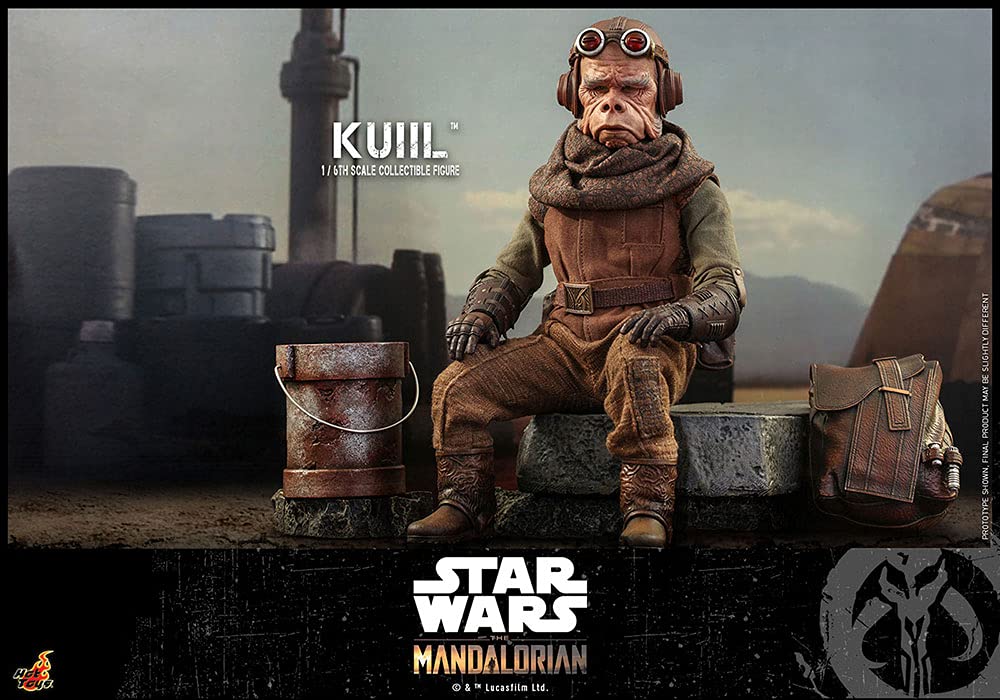 Hot Toys 1:6 Scale Kuiil Action Figure - The Mandalorian Collectible Toy for Adults, Star Wars Gift for Fans | Display, Collection, Cosplay Prop