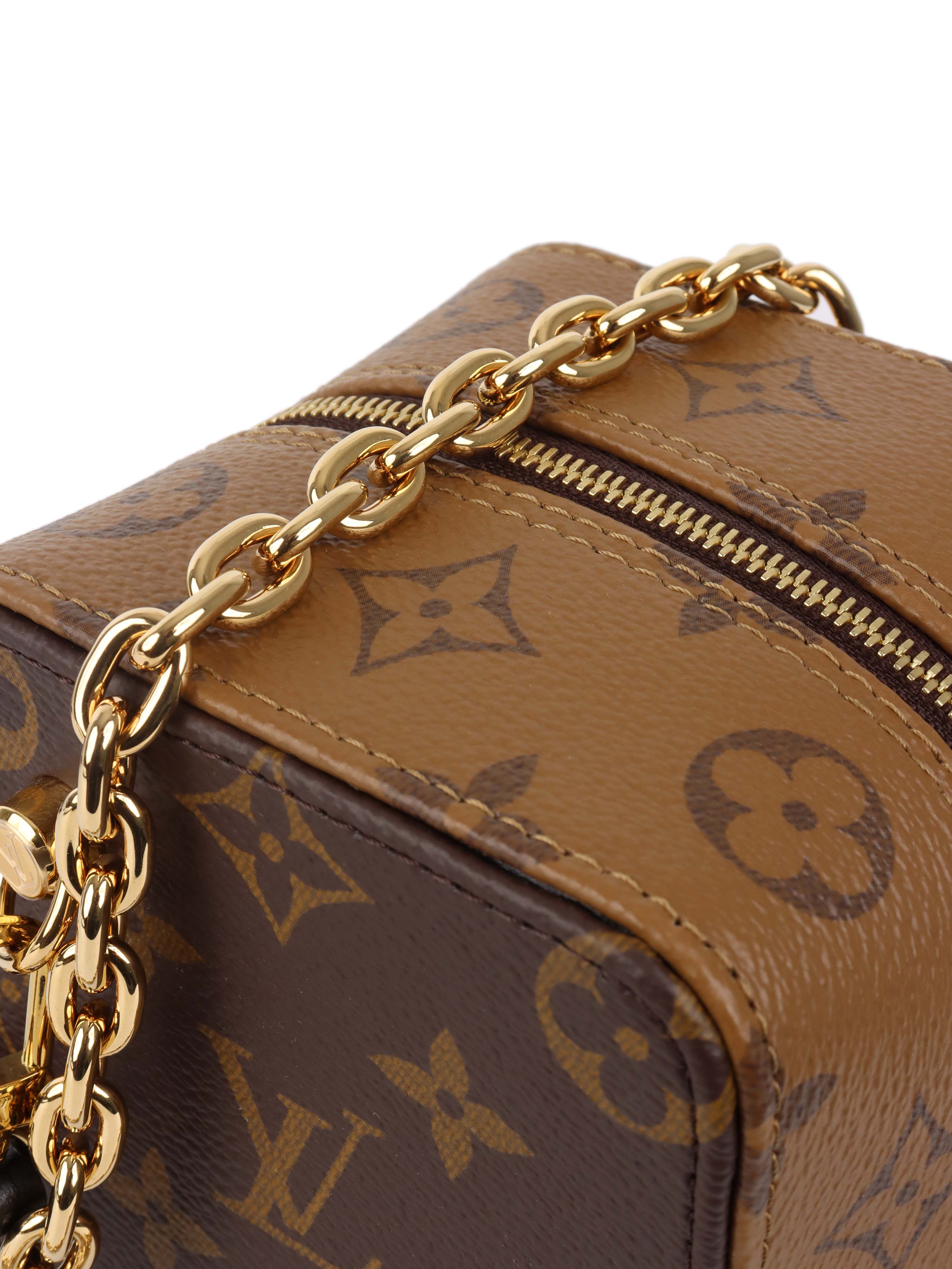 Louis Vuitton Monogram Reversible Dice Belt - Genuine Leather Unisex Fashion Accessory for Casual & Formal Outfits