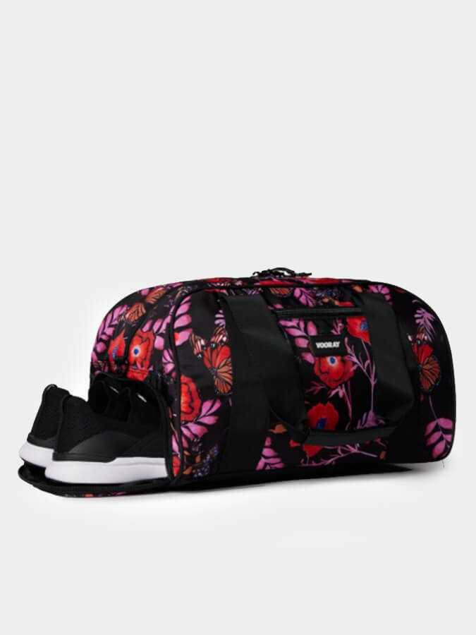 Vooray Burner Gym Duffel Bag - Water-Resistant Sports Duffel with Shoe Compartment & Wet Pocket - Perfect for Gym, Travel & Workout Essentials