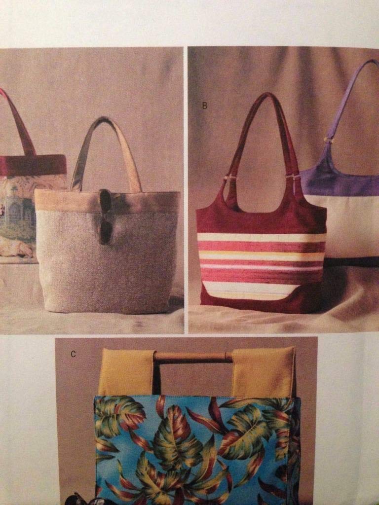 Butterick Pattern 3799 DIY Handbag Sewing Kit - Premium Fabric Bag Making Supplies for Women | Perfect for Fashion Accessories, Gift Making & Craft Projects