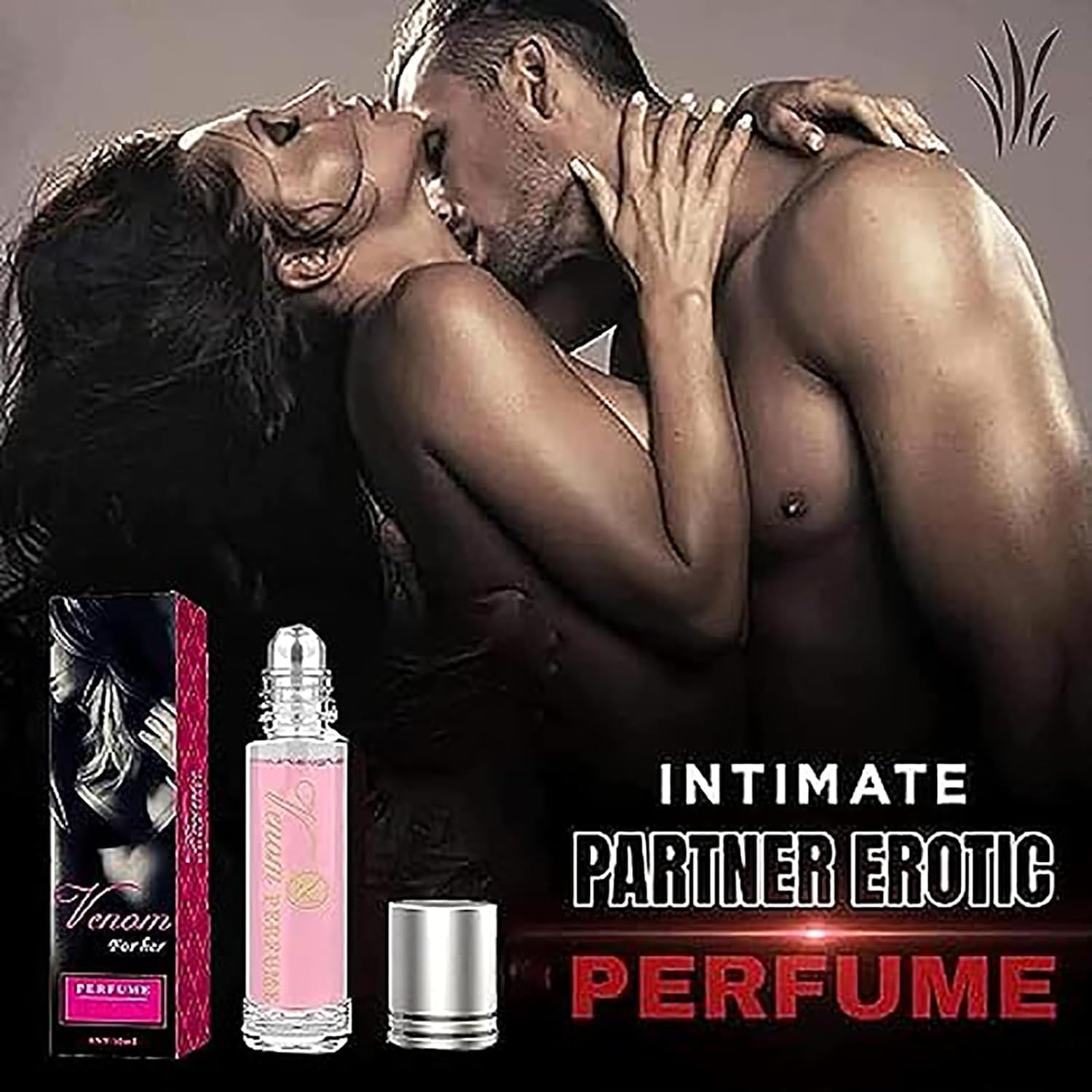 Box Rose Pheromone Perfume Roll-On for Women - Long Lasting Cologne Oil with Enhanced Essence, 2PCS Set - Perfect for Date Nights, Romantic Occasions & Confidence Boosting