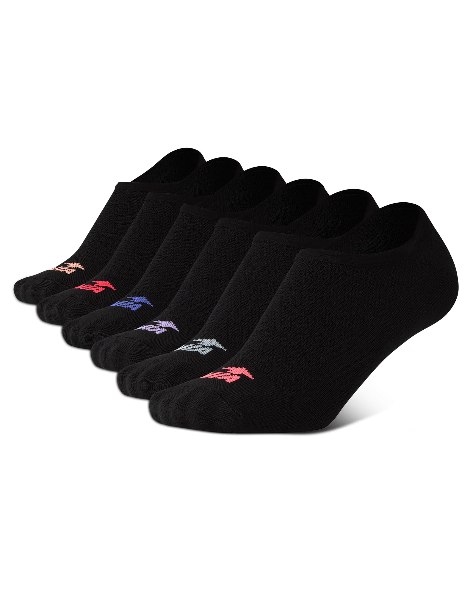Avia Women's Low Cut Athletic Socks 6-Pack - Breathable Performance Running Socks with Arch Support for Women Shoe Sizes 4-9 - Perfect for Gym, Jogging & Everyday Wear