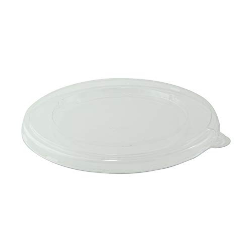 PACKNWOOD 210APULPOKL196 - 7.7 Inch Clear Plastic Round Lids (250 Pack) - Large Transparent Circle Lids for Food Storage, Baking, Canning & DIY Crafts