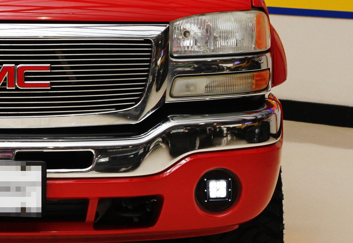 40W CREE LED Pods with Fog Light Opening Brackets & Wiring Kit - Compatible with 2003-2006 GMC Sierra 1500 - Off-Road Lighting, Fog Light Replacement, Truck Accessories