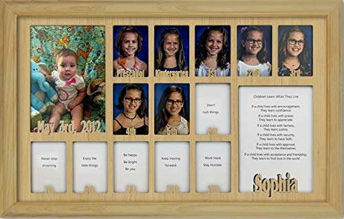 Personalized Northland School-Years Picture Frame - Holds Twelve 2.5