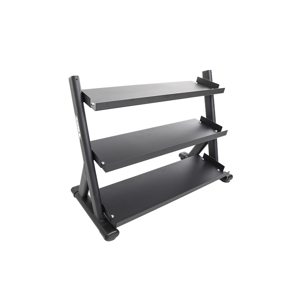 TKO 3-Tier Kettlebell Rack - Heavy Duty Steel Weight Rack for Home Gym & CrossFit Training - Perfect for Dumbbell, Kettlebell & Weight Plate Storage