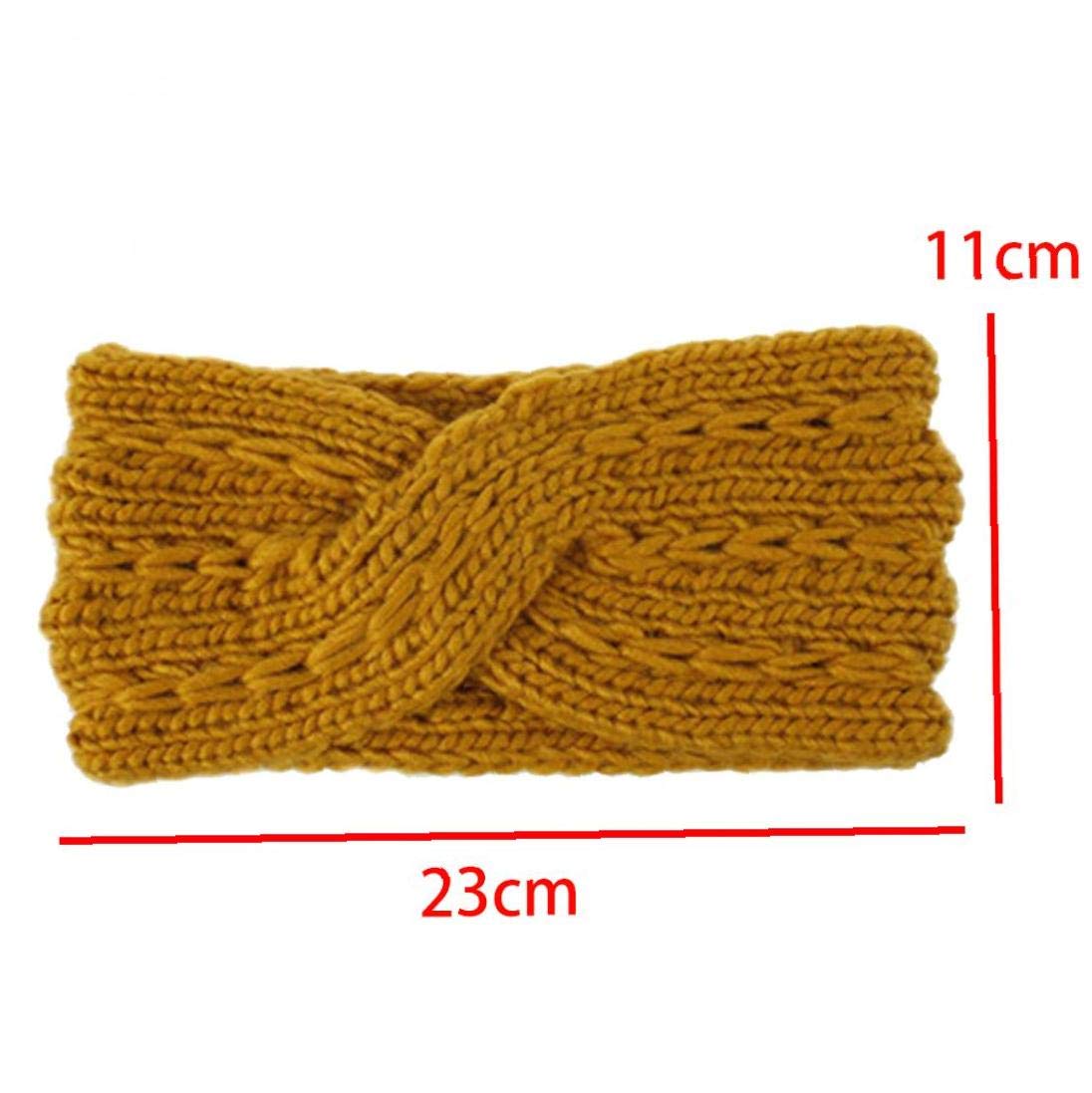 Braided Knit Ear Warmer Headbands for Women - Crochet Head Wraps Winter Accessories - Perfect for Cold Weather, Outdoor Sports & Fashion