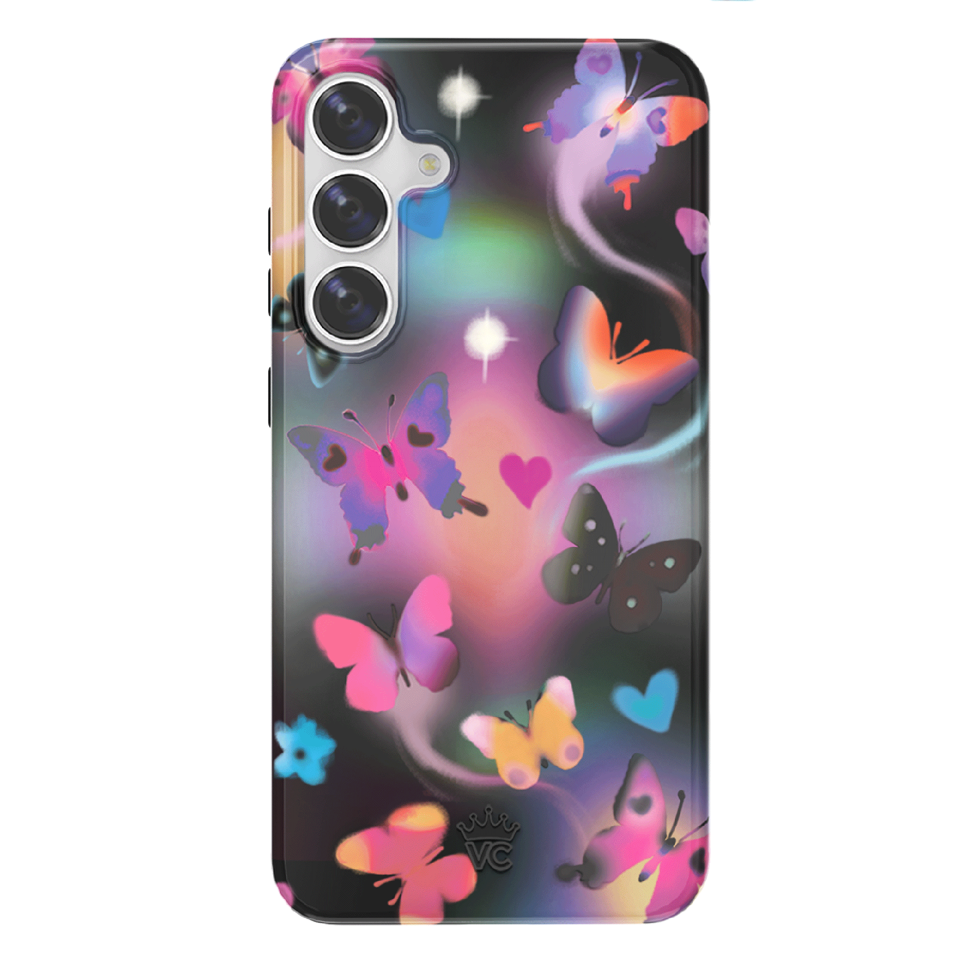 Aurora Butterfly Samsung Phone Case - Elegant Floral Design Protective Cover for Samsung Galaxy Series | Perfect for Daily Use, Travel & Gifting