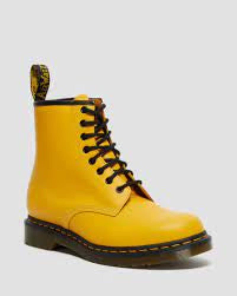 Dr. Martens 1460 Smooth Leather Lace-Up Boots for Men & Women - Classic 8-Eye Combat Boots with Air-Cushioned Sole | Perfect for Casual Wear, Work, and Outdoor Adventures