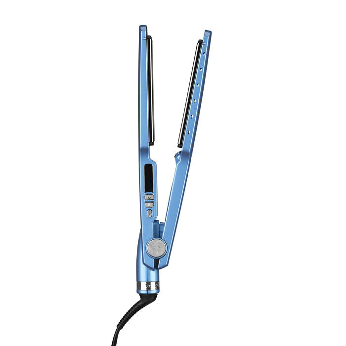 BaByliss Pro Titanium Ionic Flat Iron Hair Straightener - Blue | Salon-Grade Styling for Smooth, Shiny Hair at Home | Perfect for Daily Use, Travel & Professional Styling