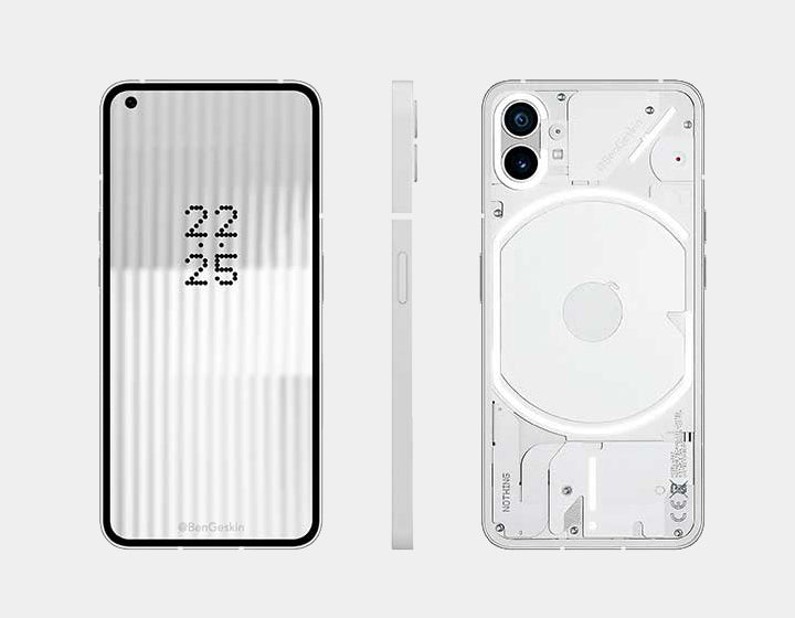 Nothing Phone (1) 5G Unlocked Smartphone - 256GB Storage, 8GB RAM, Dual SIM, White | Fast 5G Connectivity, Premium Performance for Streaming, Gaming & Productivity