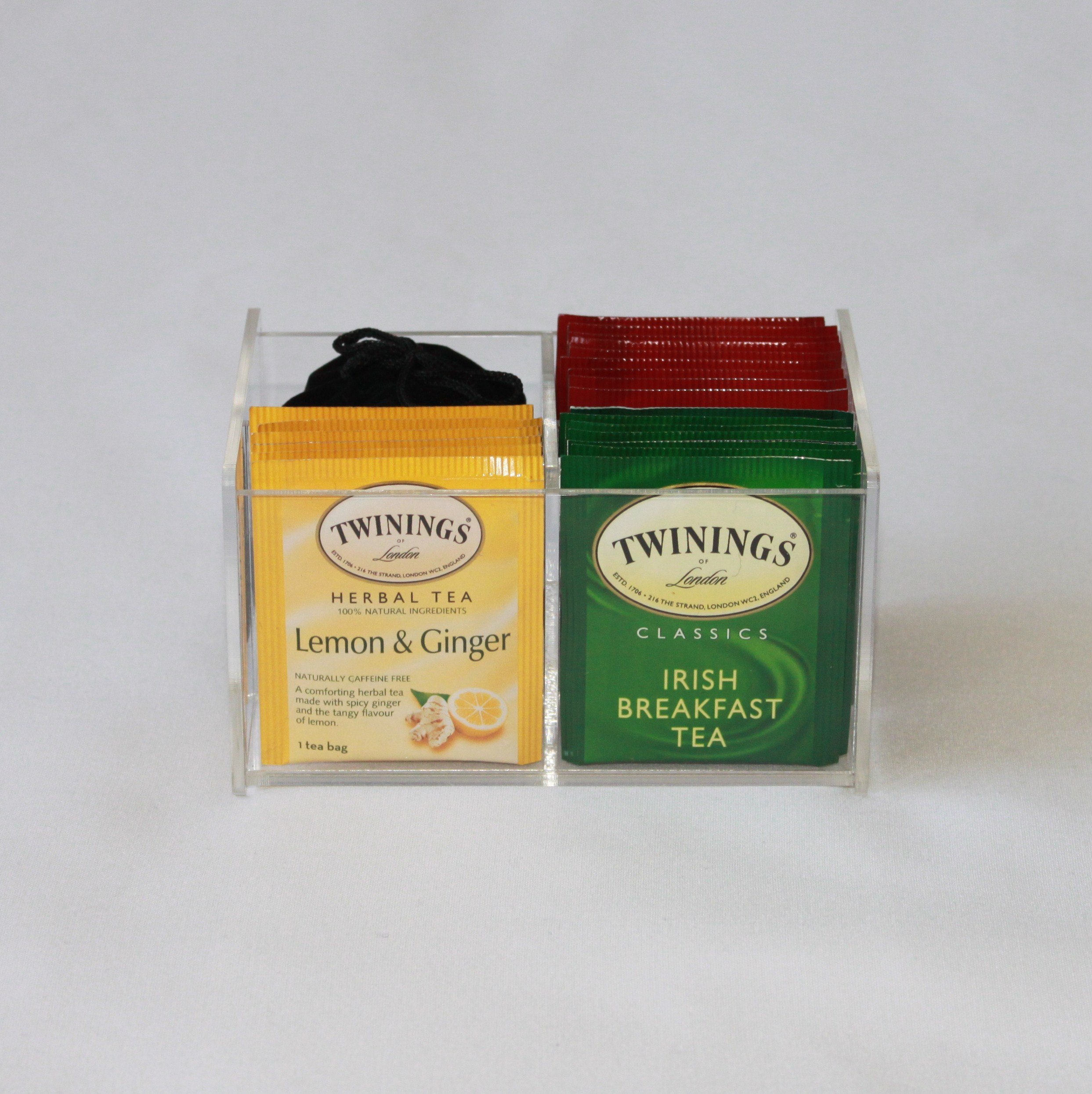Premium Travel Tea Chest Organizer with Spice Jar & Tea Bags - Compact Storage for Home, Office & Travel - Perfect for Tea Lovers, Camping & Gifts