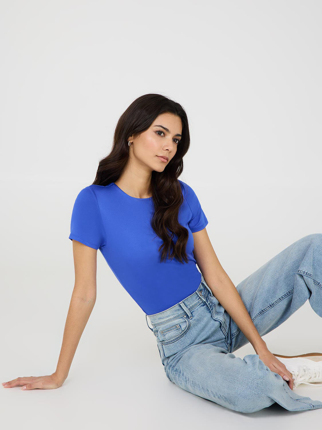 Double Layer Crew Neck T-Shirt for Men & Women - Soft Cotton Blend Casual Tee - Perfect for Everyday Wear, Gym, and Outfits