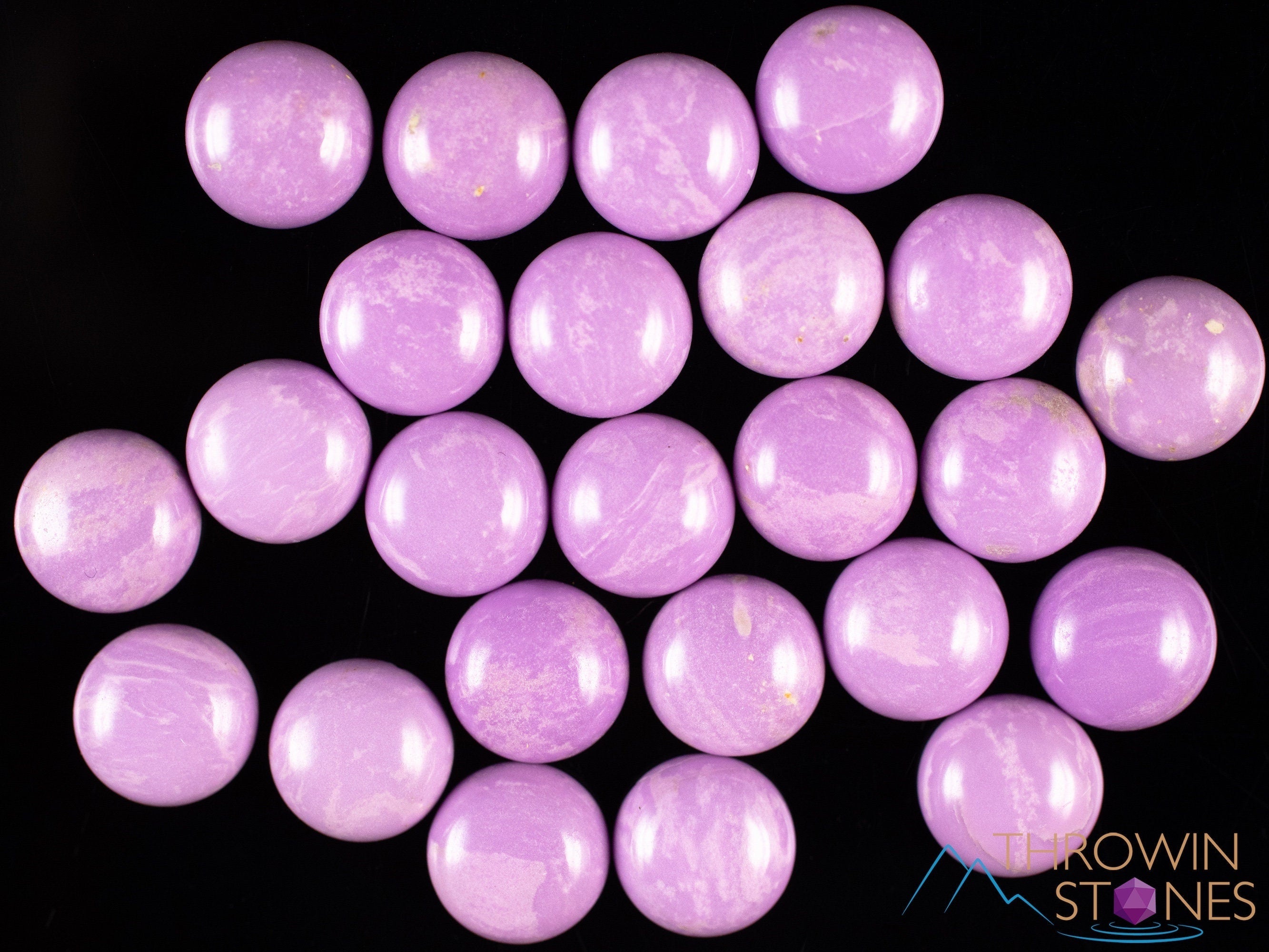 Natural Phosphosiderite Crystal Cabochons - Round Pair for Jewelry Making, Gemstone Collecting & Healing Crystals (E1980) | Perfect for DIY Crafts, Wire Wrapping & Spiritual Energy Work