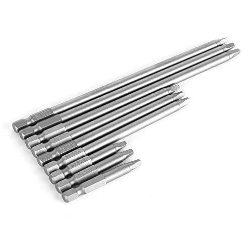 Square Drill Bit Set - High Speed Steel Square Hole Drill Bits for Electric Screwdriver & Rechargeable Drill - Perfect for Woodworking, Metalworking, and DIY Home Projects