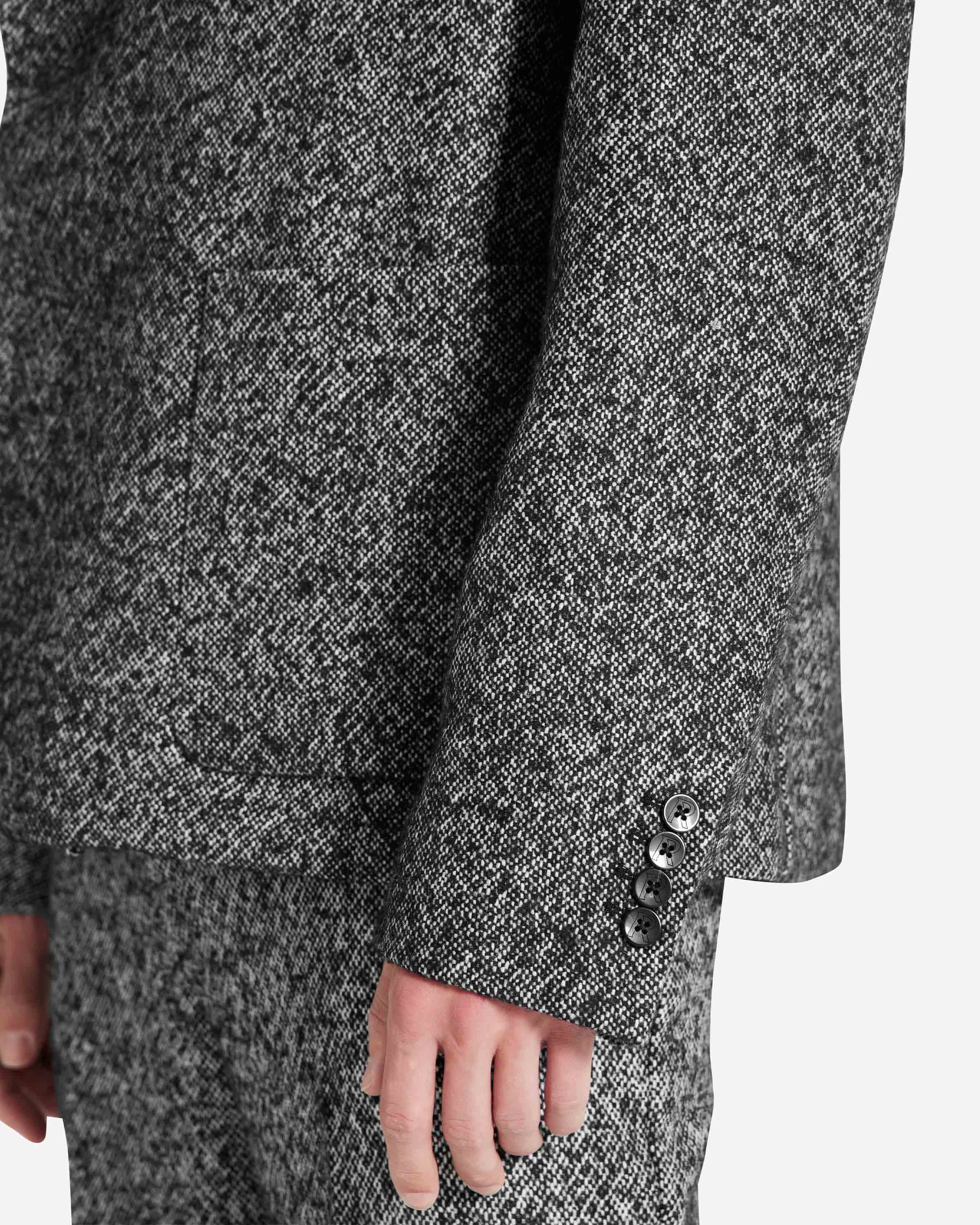 Elegant Double Breasted Blazer for Women - Trendy Marble Pattern Formal Jacket | Perfect for Office Wear, Business Meetings & Special Occasions