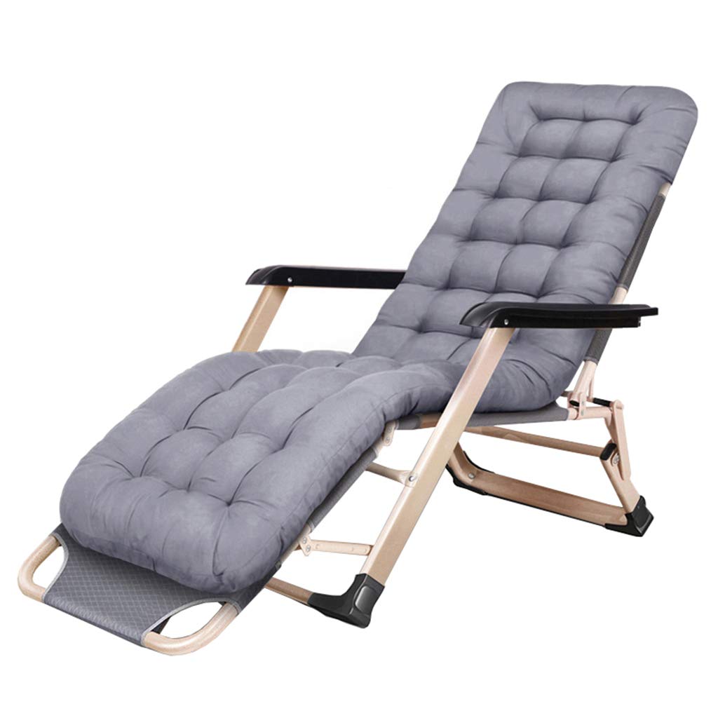 Adjustable Reclining Garden Chair - Foldable Sun Lounger with Headrest & Cup Holder | Outdoor Patio, Poolside & Beach Lounge Chair for Relaxing, Sunbathing & Backyard Comfort