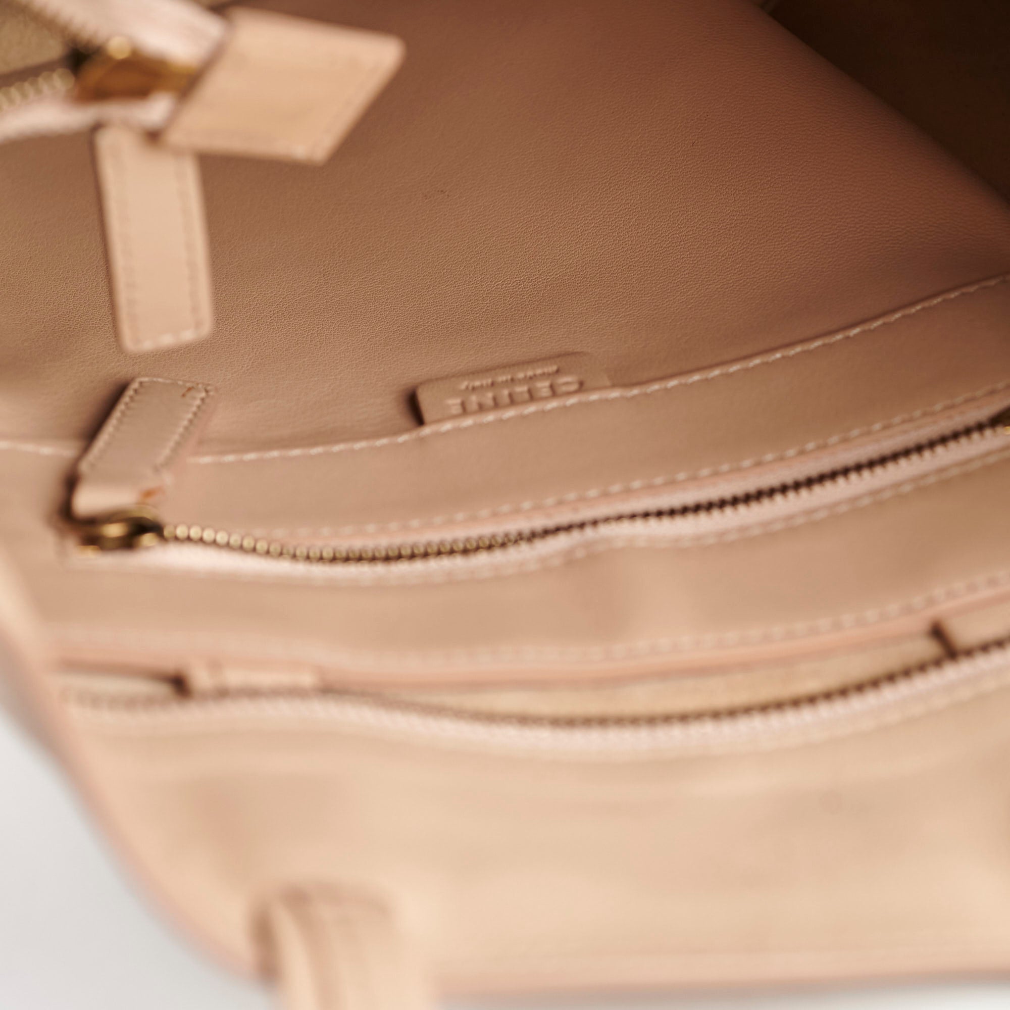 Celine Phantom Two-Toned Tote Bag in Nude & Black - Luxury Leather Handbag for Women, Perfect for Work, Travel & Everyday Use