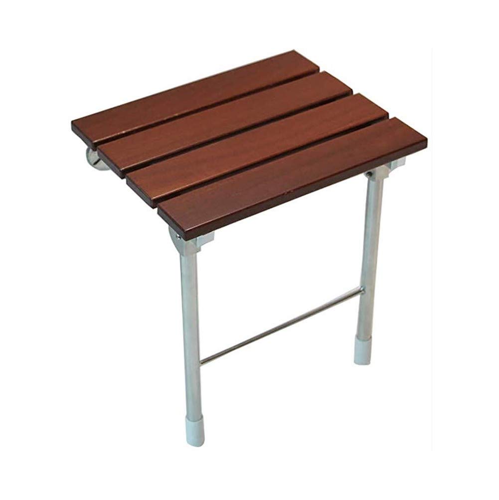 JJZXPJ Foldable Shower Seat - Wall Mounted Space Saving Shower Bench for Elderly & Pregnant Women | Non-Slip Bathroom Stool for Safe Showering & Bathing | Ideal for Small Bathrooms, Assisted Living & Home Care