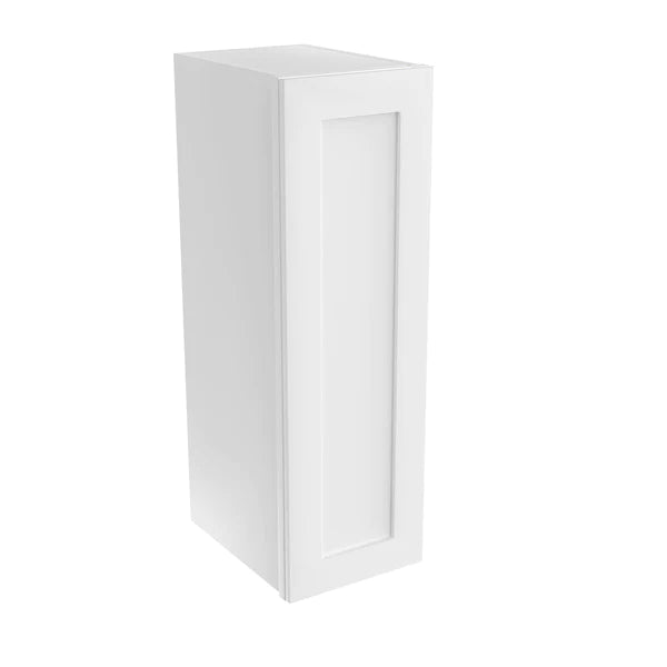 30 Inch Wall Cabinet - 09W x 30H x 12D - Aria White Shaker Style RTA Kitchen Storage - Perfect for Bathroom, Laundry Room, and Garage Organization