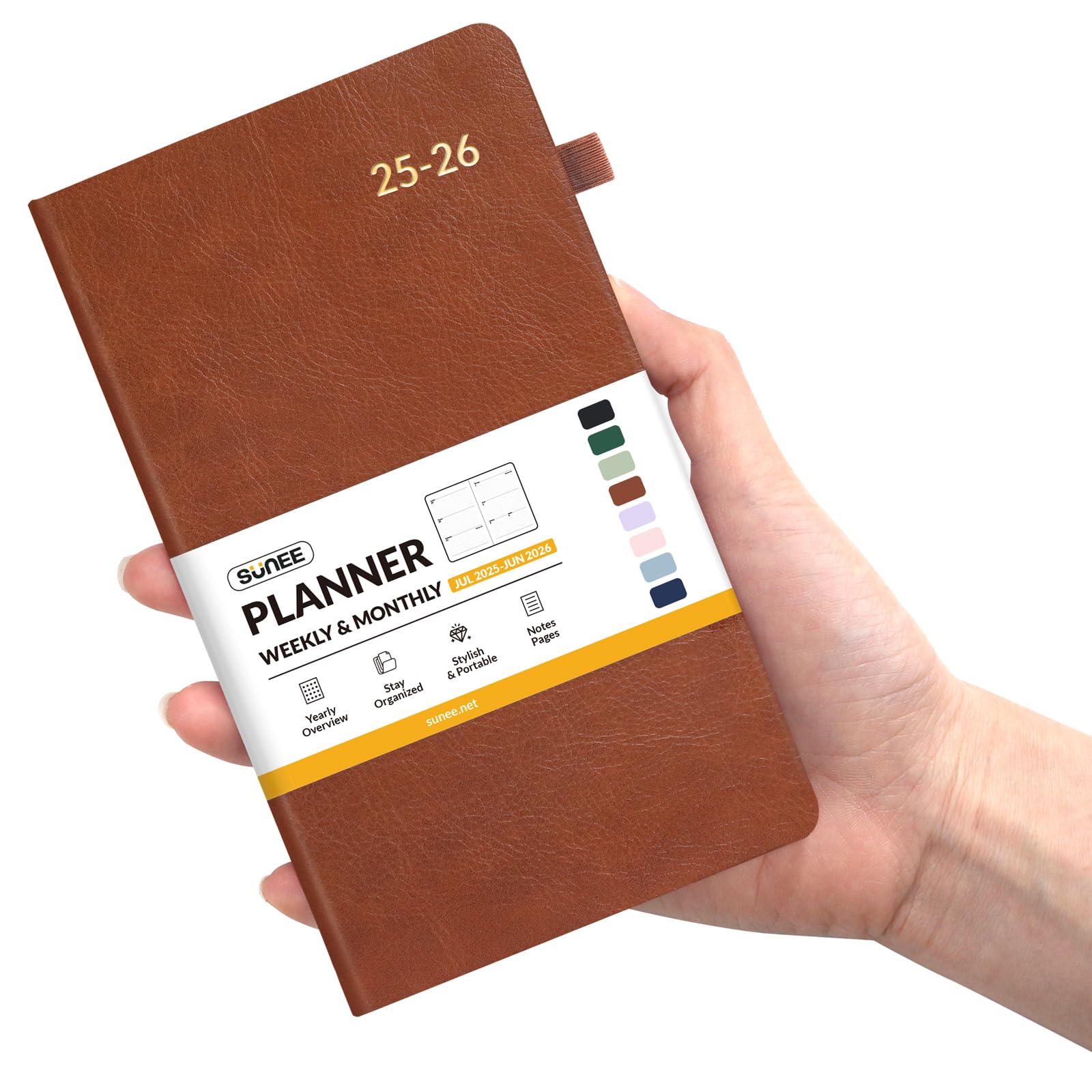 SUNEE 2025-2026 Weekly Pocket Planner - 3.5