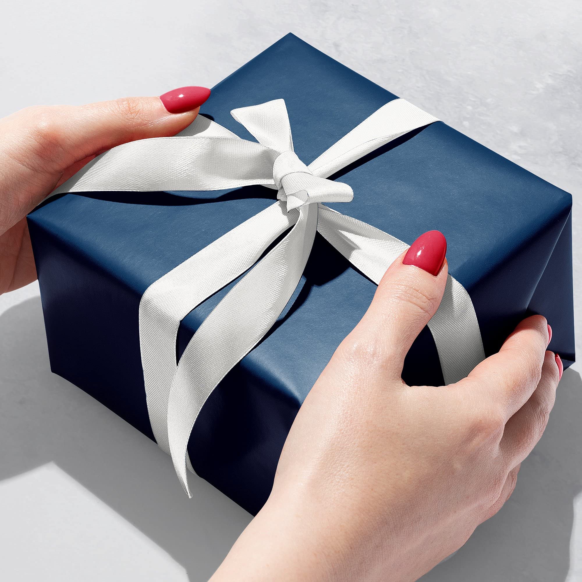 Jillson Roberts 1/4 Ream All-Occasion Gift Wrapping Paper Roll - 208 Feet x 24 Inches, Blue - Perfect for Birthday, Christmas & Holiday Presents