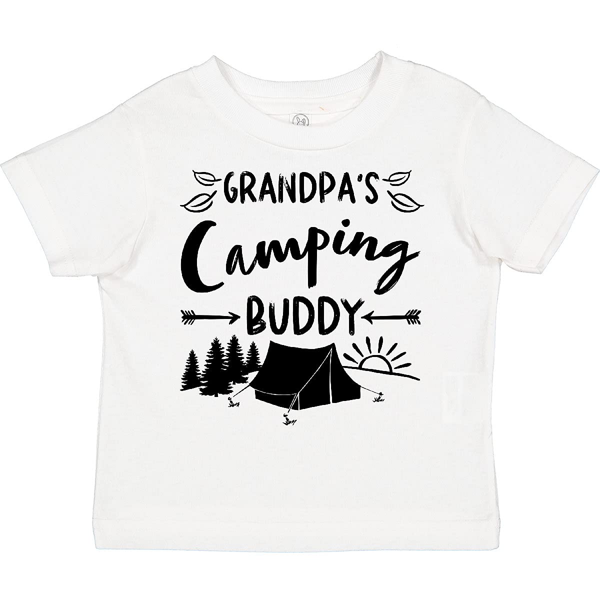 Grandpa's Camping Buddy Toddler T-Shirt - Cute Kids Camping Shirt for Outdoor Adventures & Family Trips