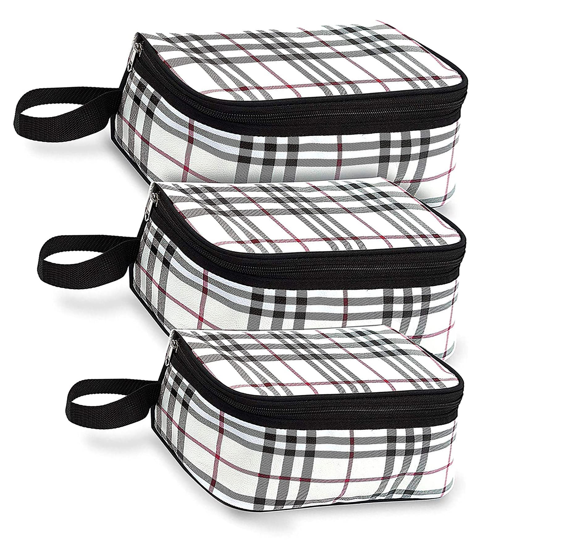 Pentbuns 3-Piece Multi-Color Travel Organizer Set - Waterproof Cosmetic Pouch, Jewelry Case & Toiletry Bag for Women & Men | Perfect for Airplane Carry-On, Gym Essentials & Makeup Storage