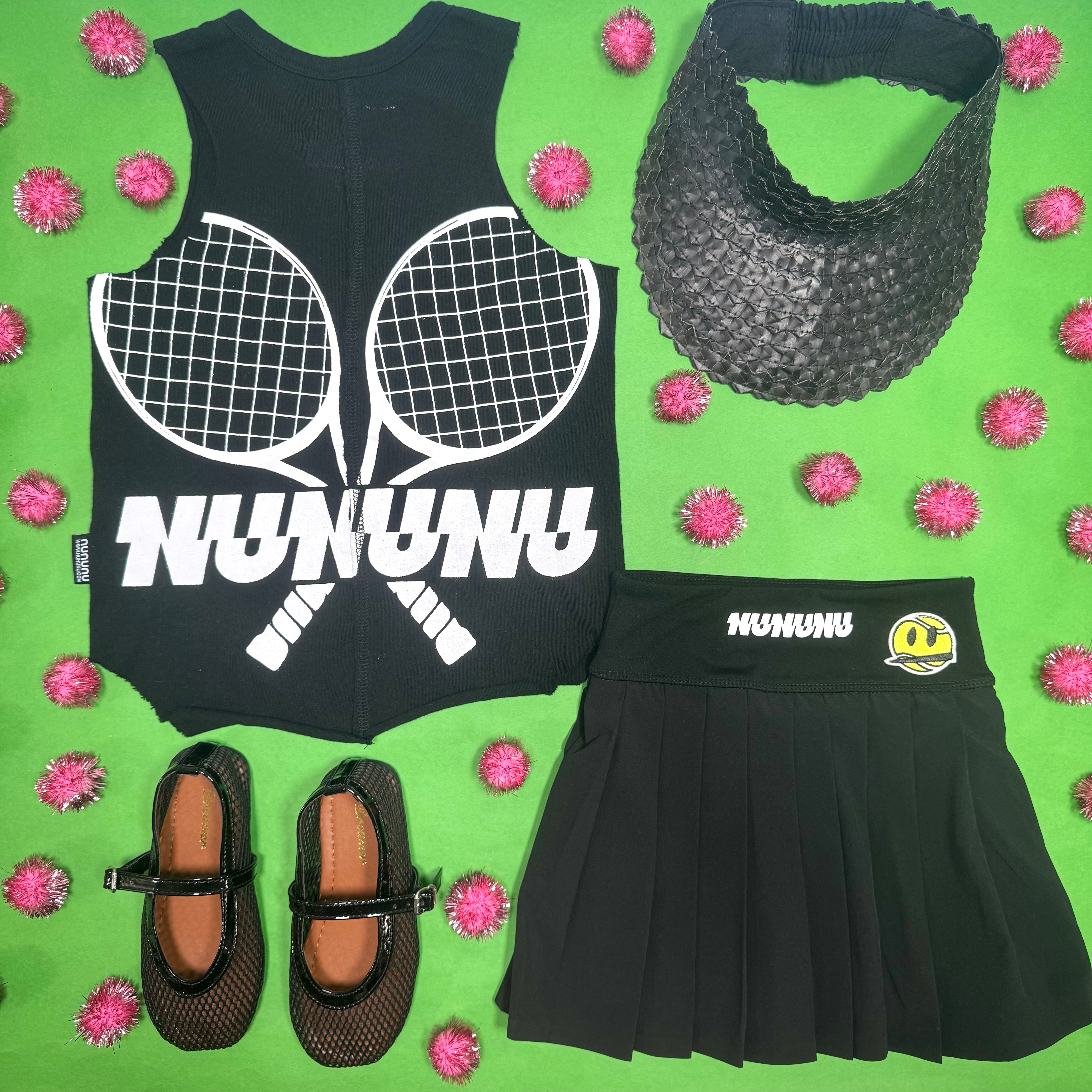 Nununu Girls' Tennis Skirt - Adjustable Waist Athletic Skirt for Kids | Preorder Now | Perfect for Tennis, Dance, School & Casual Wear