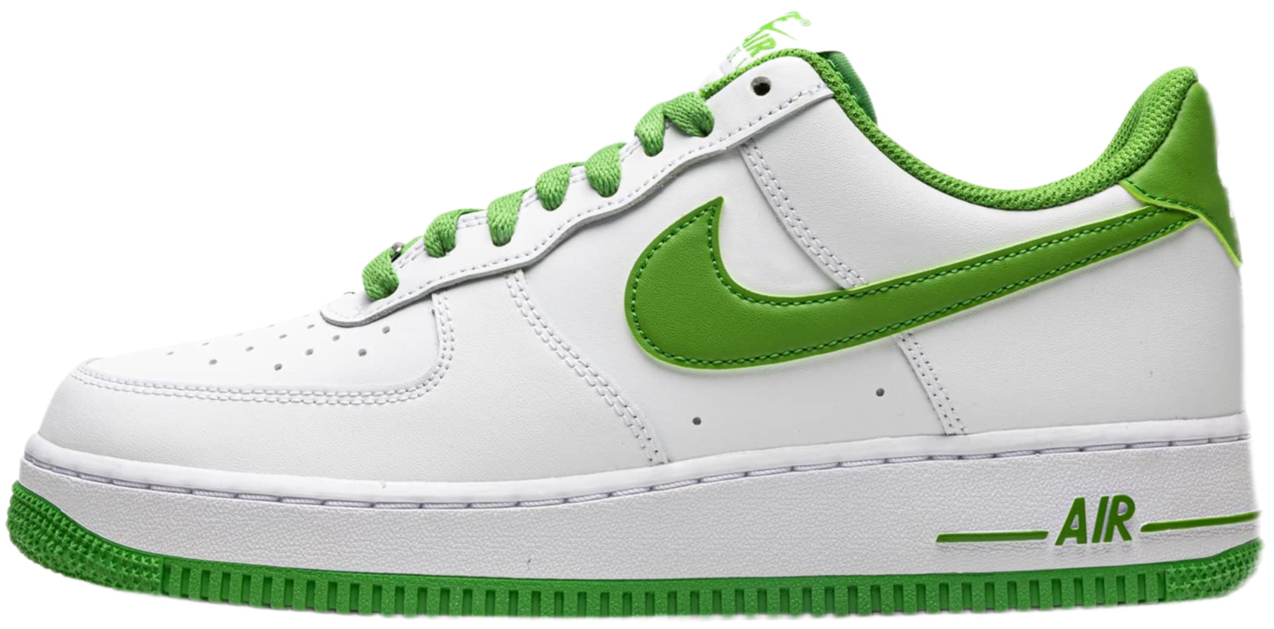 Nike Men's Retro Sneakers in White, Chlorophyll Green & Candy Apple - Size 13.5 AU | Classic Athletic Shoes for Running, Gym & Casual Wear