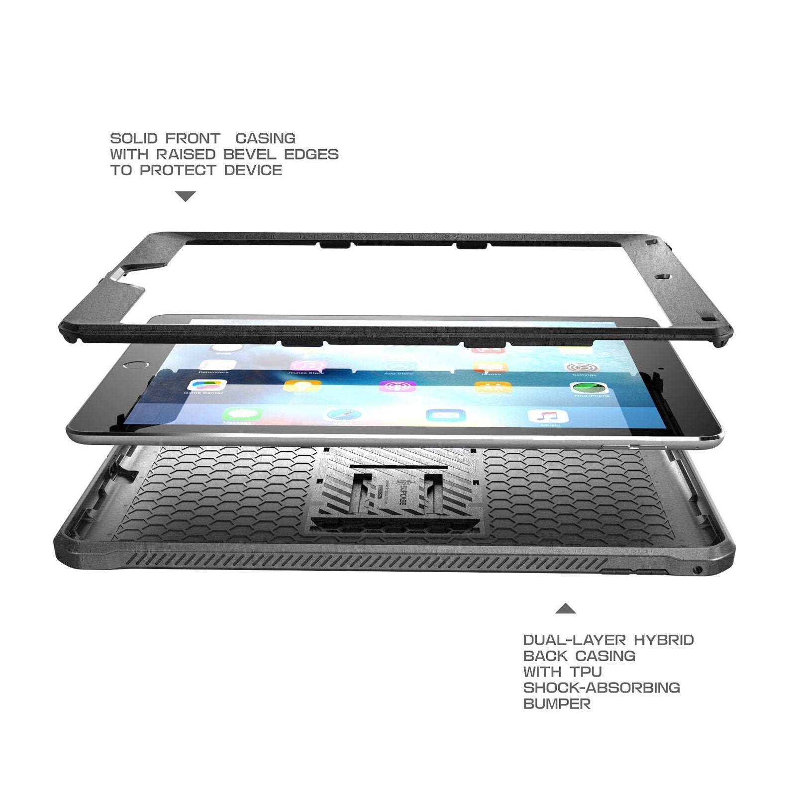 iPad Pro 9.7 inch (2016) Case - Unicorn Beetle Pro Heavy Duty Full Body Protection with Built-in Screen Protector | Shockproof, Drop Proof Cover for Work, Travel & Outdoor Activities