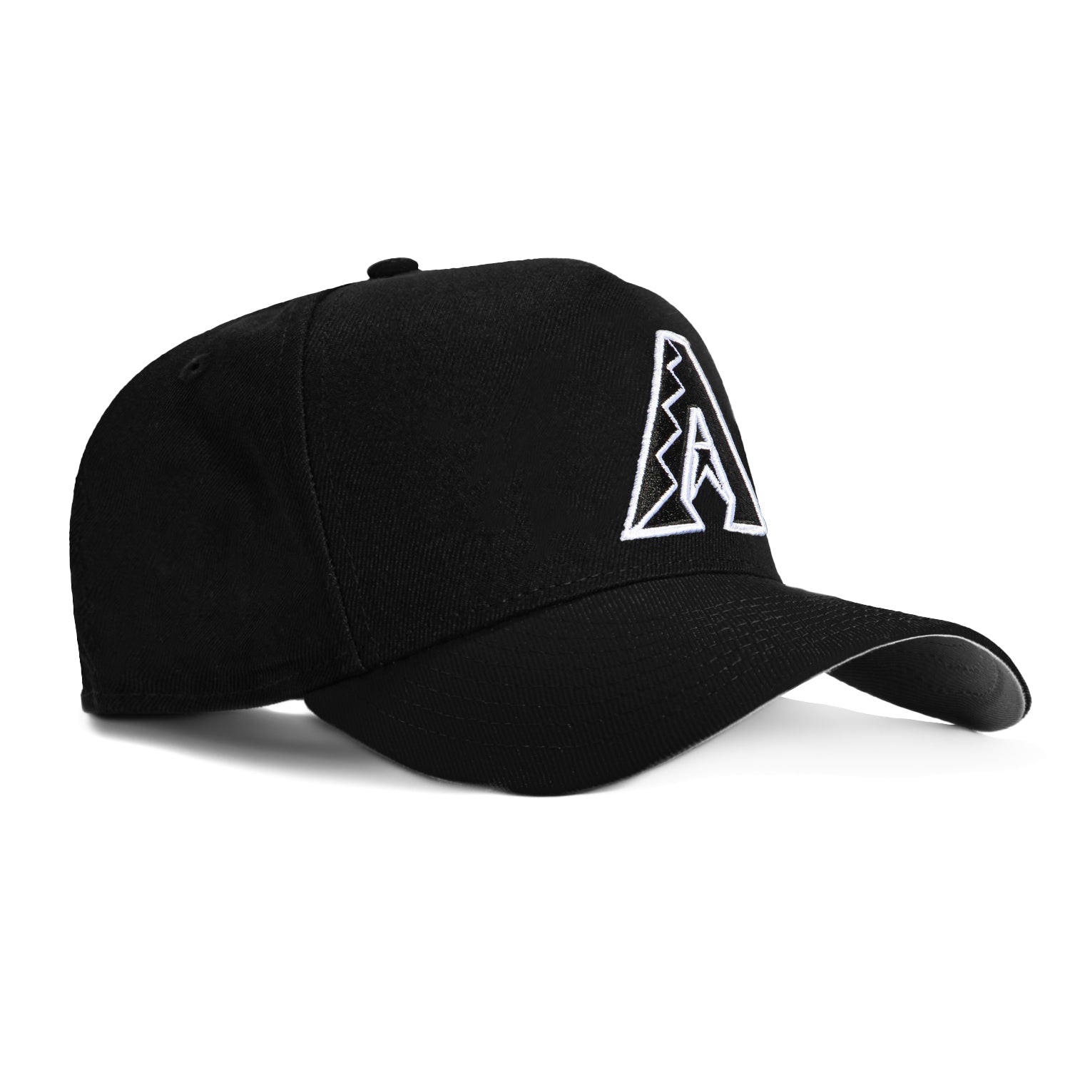 New Era 9Forty A Frame Arizona Diamondbacks Snapback Hat - Black & White | Adjustable Baseball Cap for Men & Women | Perfect for Baseball Games, Outdoor Sports & Casual Wear