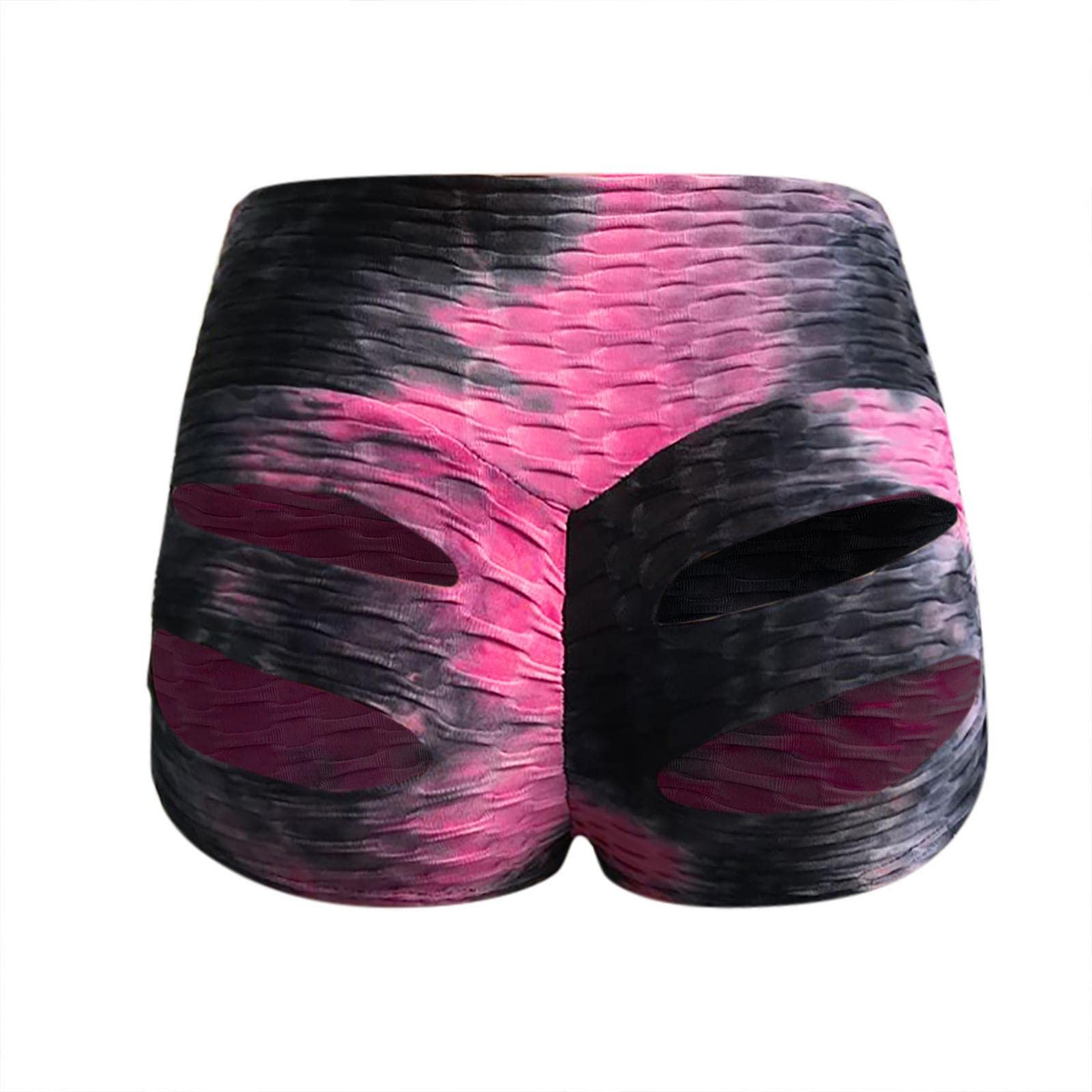 Women's High Waisted Yoga Shorts - Scrunch Butt Workout Shorts with Cut Out Design for Gym & Active Wear | Perfect for Running, Yoga, and Summer Fashion