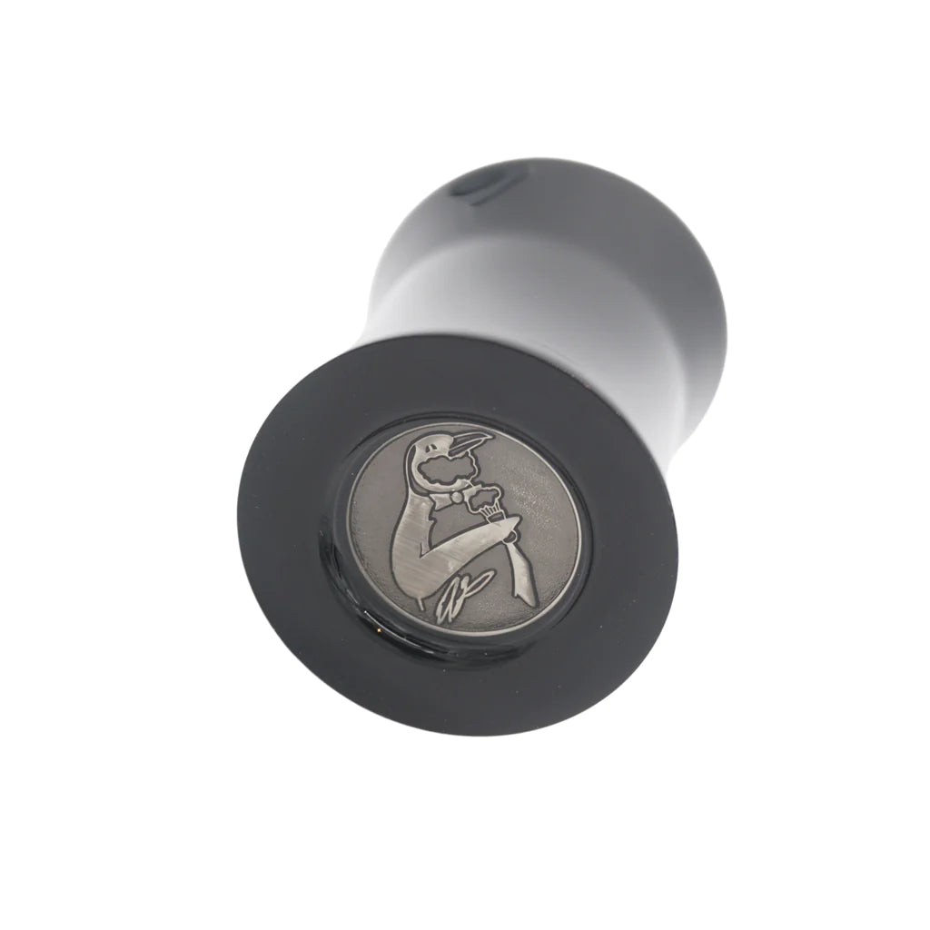 Premium Angelic Harp Etched Series Black Handle Shaving Brush - Fits 28mm & 30mm Knots - Perfect for Wet Shaving & Barber Shop Grooming