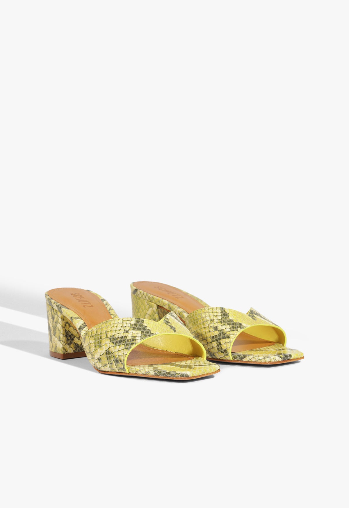 Margot Snake Print Sandals - Mid Heel 2.5