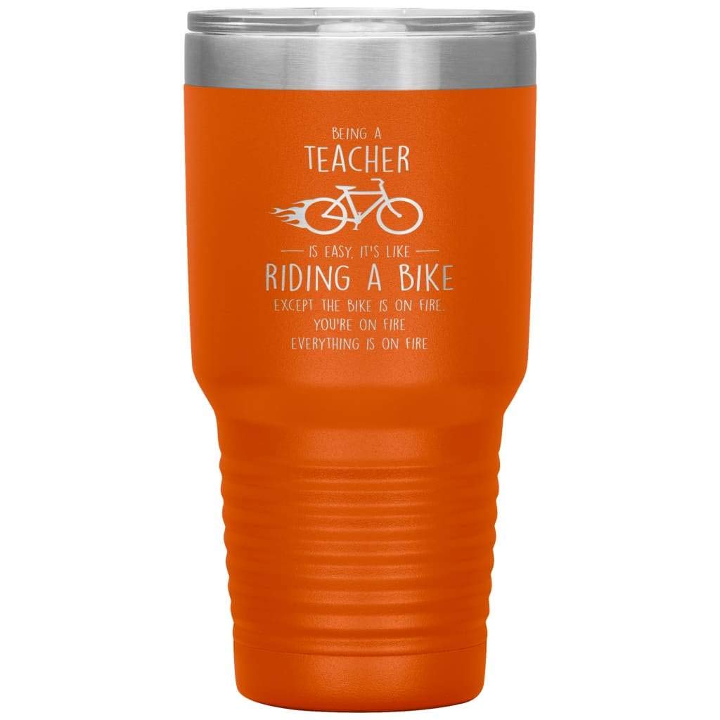 ODDITEES Funny Teacher Tumbler - 30oz Stainless Steel Insulated Cup with Laser Etched Design | Perfect Gift for Educators, Appreciation Day & Back to School | Black
