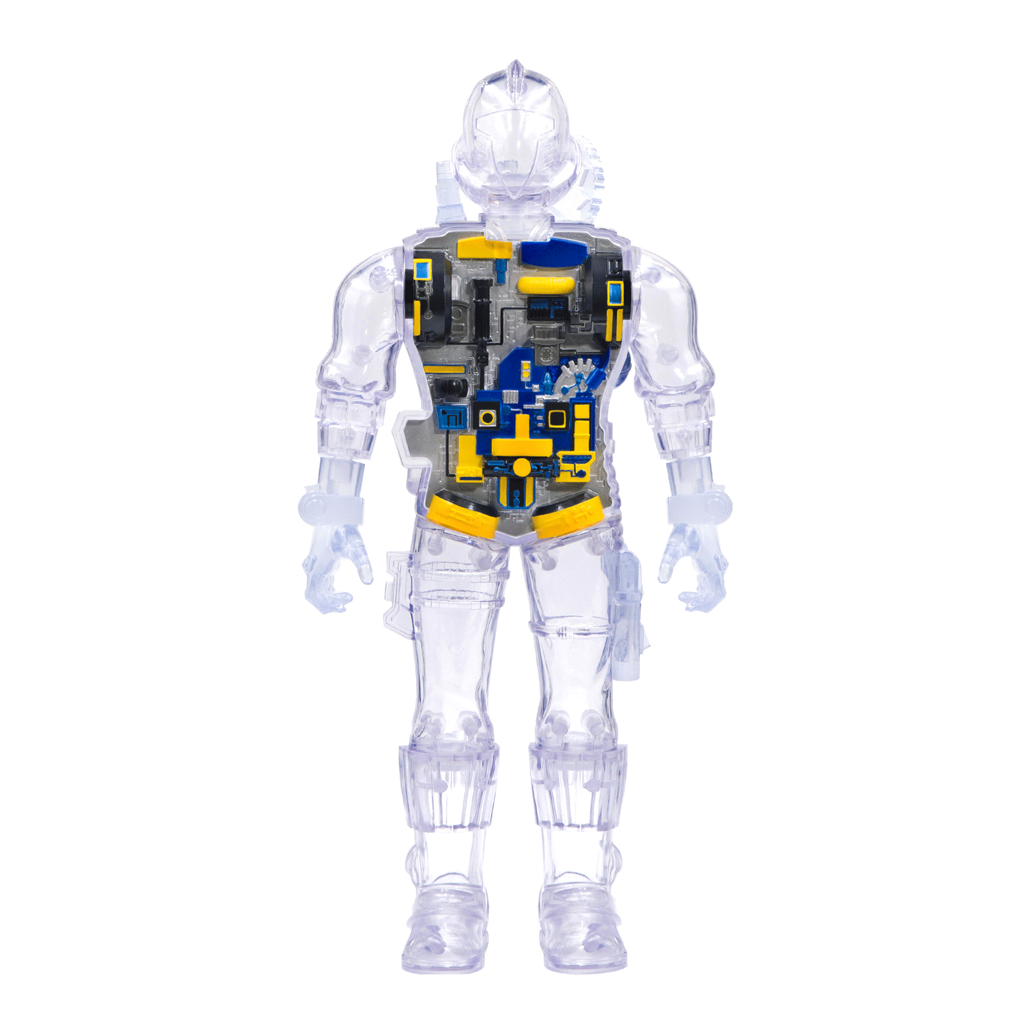 Super7 G.I. Joe Super Cyborg Cobra B.A.T. Action Figure (Clear Version) - Collectible Military Toy for Display & Play | Perfect for G.I. Joe Fans, Collectors and Action Figure Enthusiasts