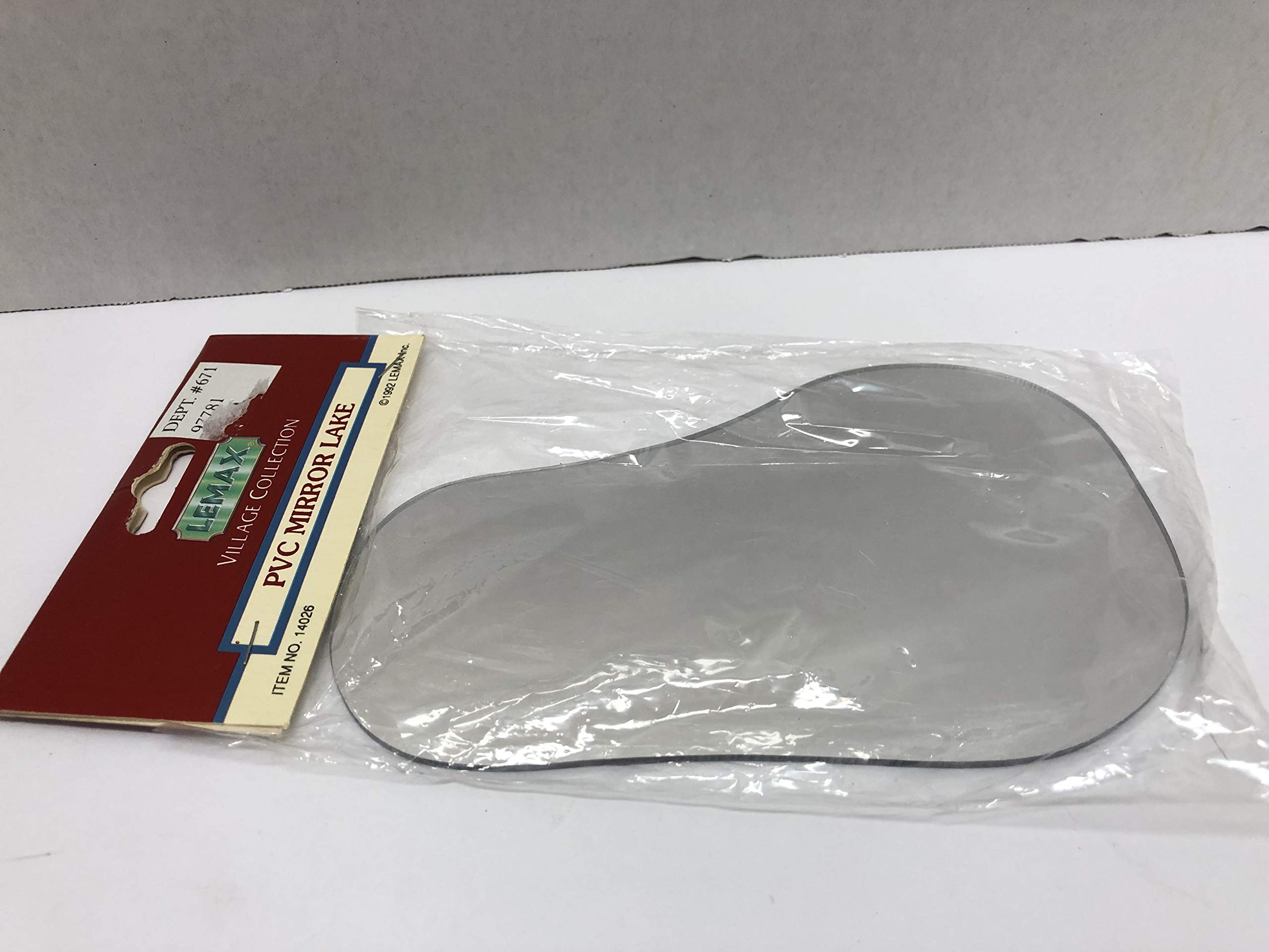 Lemax PVC Village Mirror Lake Accessory - Miniature Christmas Village Decoration for Holiday Displays & Winter Wonderland Scenes