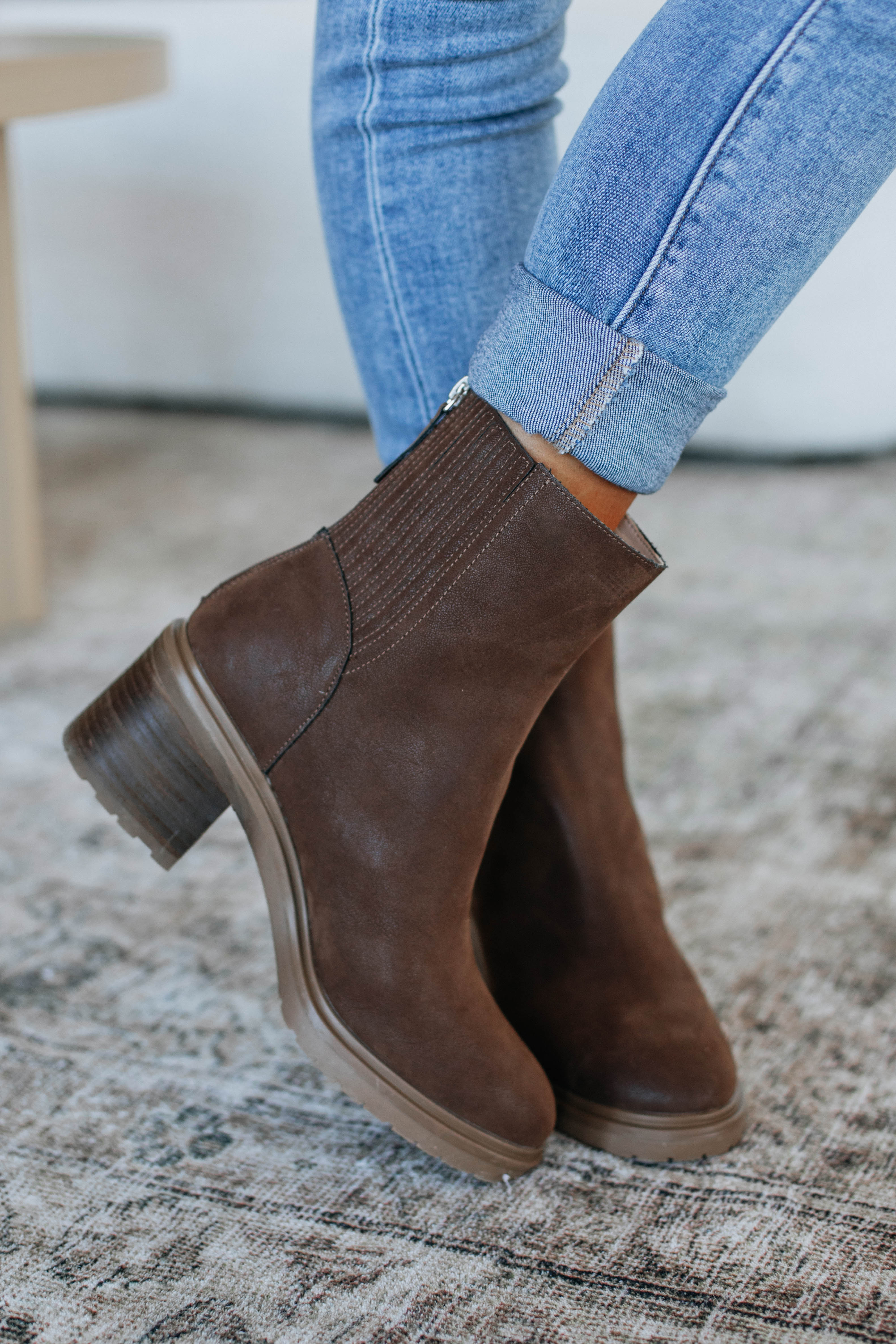 Stylish On Your Mind Boots in Coffee Brown - Perfect for Fall Fashion, Outdoor Adventures & Casual Wear
