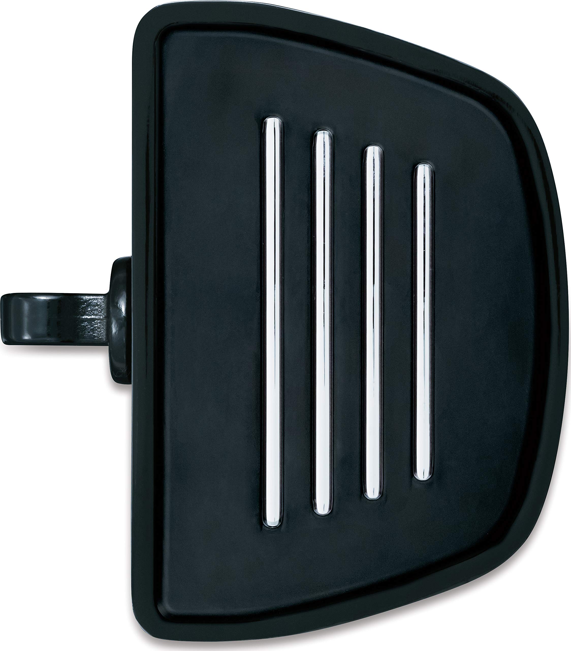 Kuryakyn 7578 Premium Mini Board Motorcycle Floorboards - Gloss Black Foot Control Components with Male Mount Adapters (1 Pair) - Perfect for Harley Davidson, Cruiser & Touring Bikes for Enhanced Comfort & Style