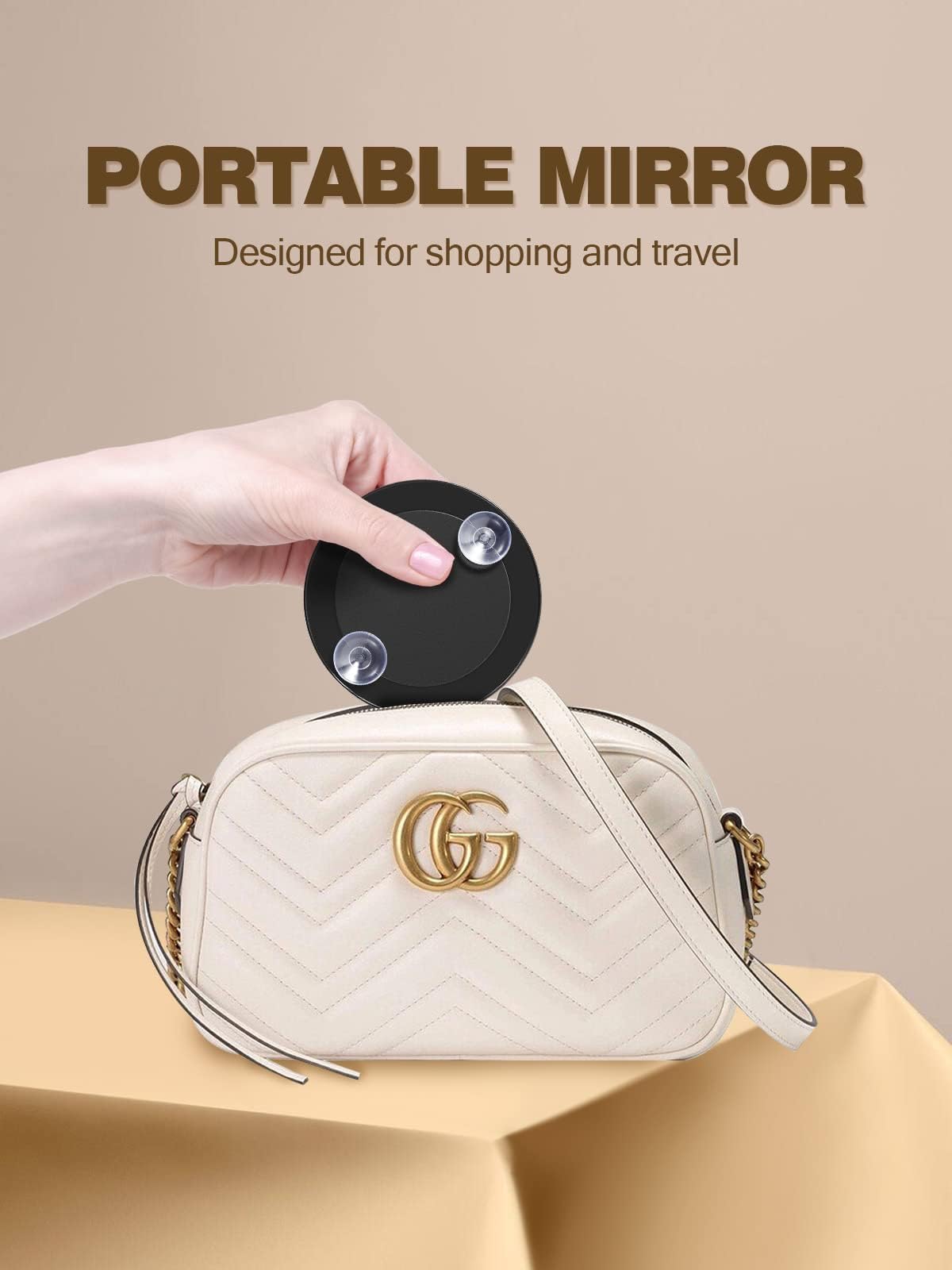 30X Magnifying Mirror with 2 Suction Cups - 3.5 Inch Lighted Makeup Mirror with Slant Tweezers for Precise Eyebrow Shaping & Skincare - Perfect for Bathroom Vanity, Travel & Professional Makeup Artists (Black)