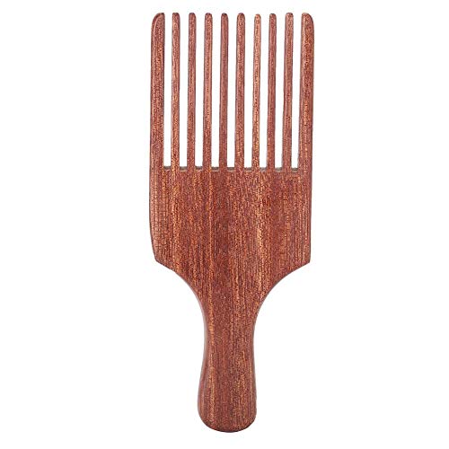 Wide Tooth Wooden Hair Pick Comb for Curly Hair - Natural Oil Infused Styling & Detangling Tool - Perfect for Salon, Home Hair Care & Afro Textures (#1)