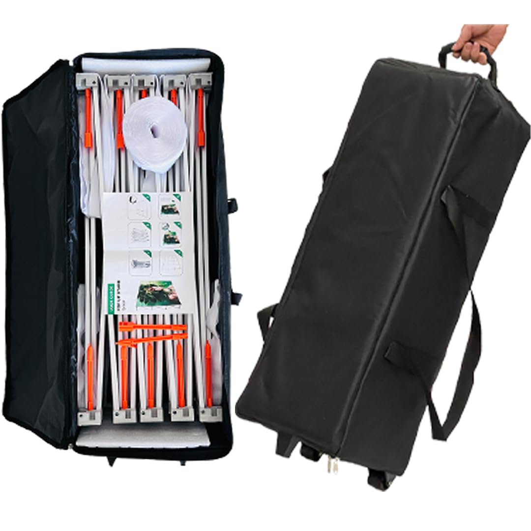 8'x10' Tension Fabric Pop Up Display Stand - Portable Trade Show Backdrop with Carrying Padded Bag - Perfect for Exhibitions, Conventions & Retail Store Promotions