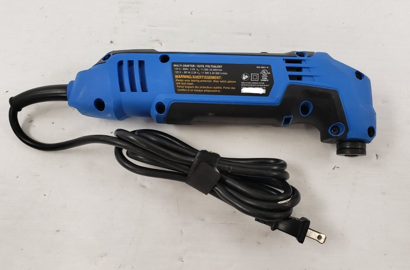 Mastercraft 054-8251-6 Multi Crafter Tool - Versatile Handheld Power Tool for Woodworking, DIY Projects & Home Repairs | Perfect for Cutting, Sanding, Scraping & More