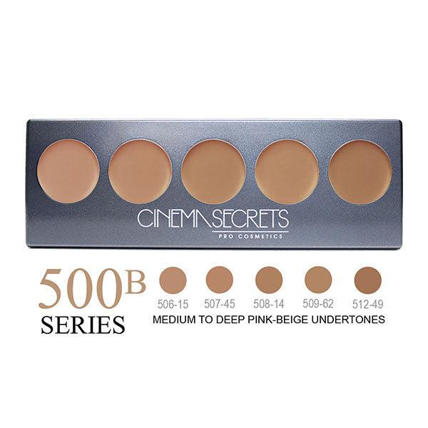 Cinema Secrets Ultimate 5-in-1 Pro Foundation Palette - Professional Makeup Kit for Flawless Coverage, Contouring & Highlighting - Perfect for Bridal, Photo Shoots & Everyday Glam Makeup Looks
