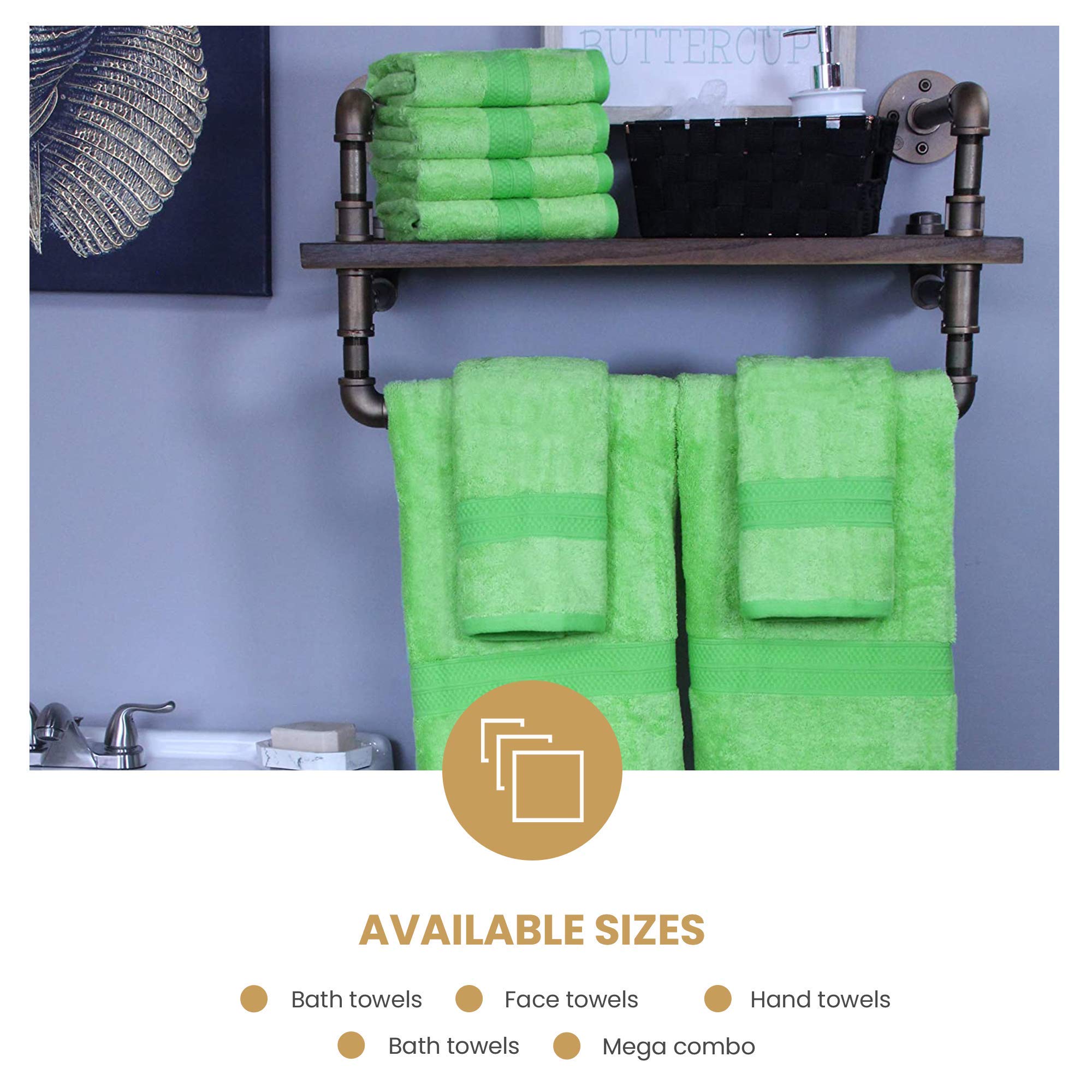 Blue Nile Mills 2-Piece Cotton-Blend Bath Towel Set - 30