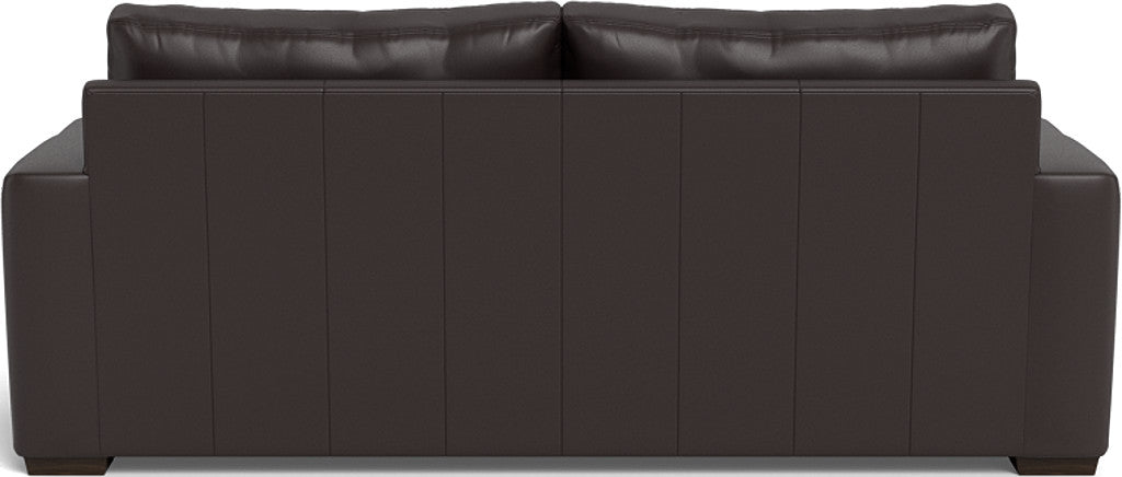 Mas Mesa 88 Deep Leather Sofa - Genuine Leather Sectional Couch for Living Room, Modern Comfortable Recliner Sofa Set with Soft Cushions - Perfect for Family Gatherings, Movie Nights & Lounge Relaxation