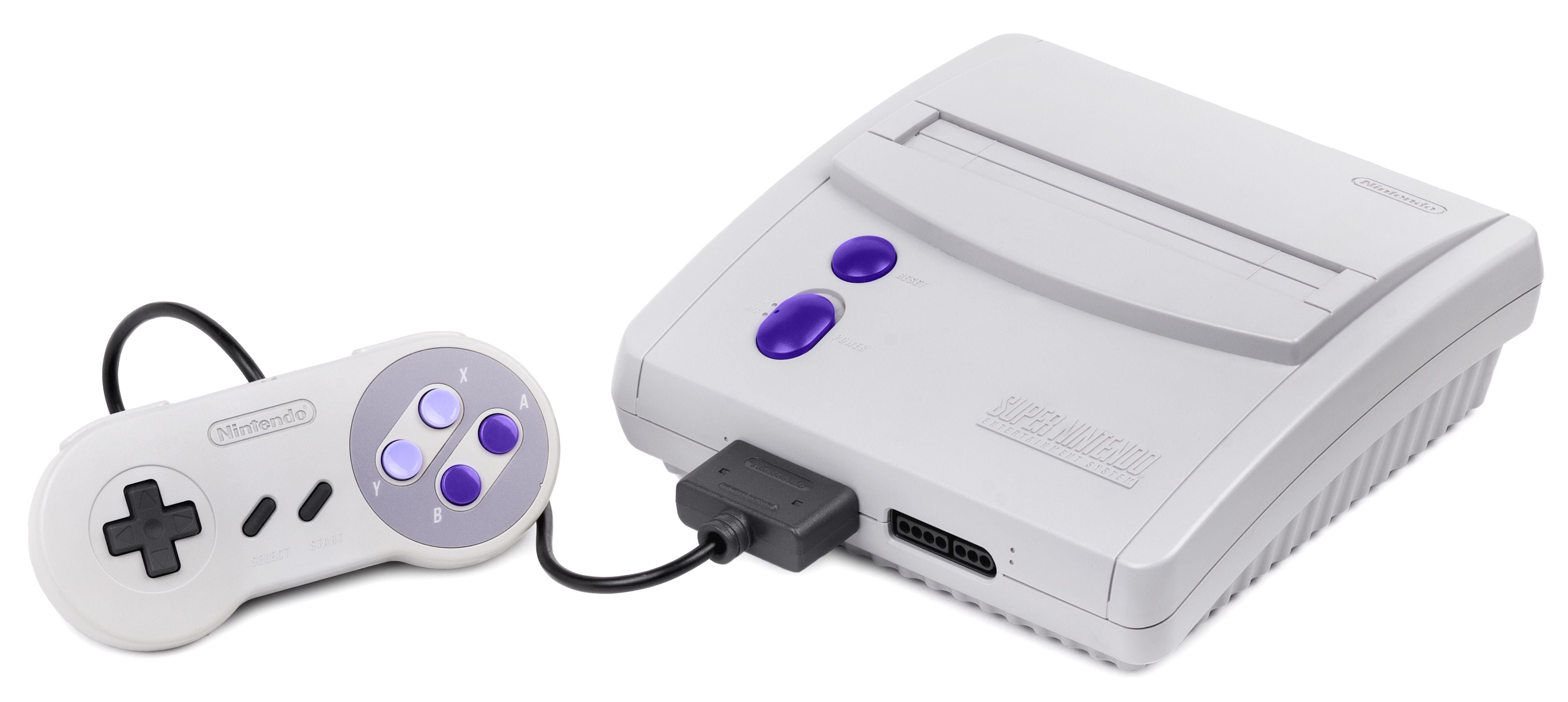 Super Nintendo SNES Mini Classic Console - Retro Gaming System with 21 Pre-Loaded Games | Perfect for Home Entertainment & Nostalgic Gaming Experience