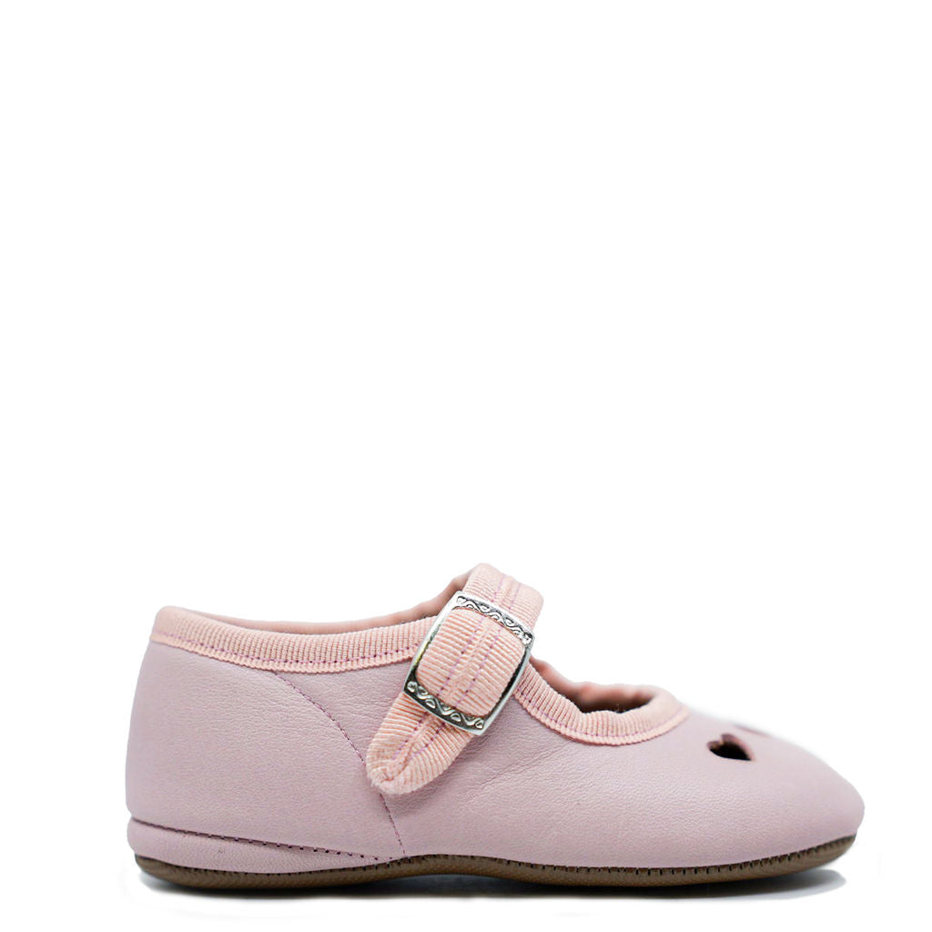 Pepe Pink Heart Cutout Softsole Mary Jane Shoes for Baby Girls - Comfortable First Walkers with Non-Slip Soles | Perfect for Special Occasions, Photo Shoots & Everyday Wear