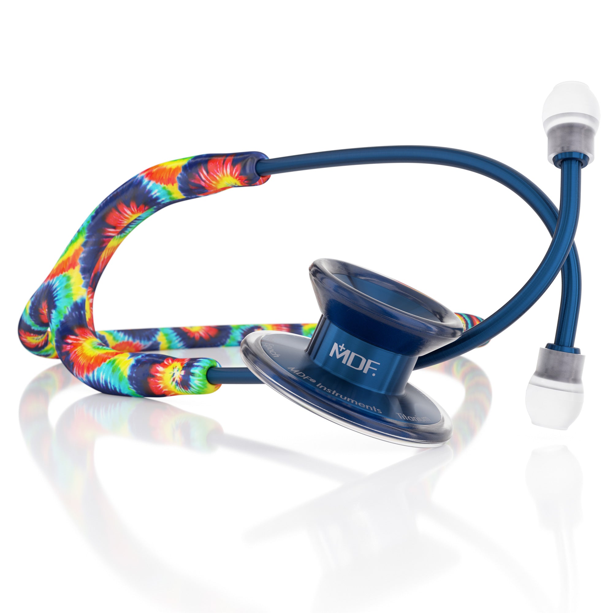 MD One® Epoch® Titanium Adult Stethoscope - Premium Tie Dye/Capridium Finish for Medical Professionals | Ideal for Doctors, Nurses & Healthcare Workers in Hospitals & Clinics